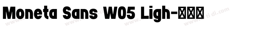 Moneta Sans W05 Ligh字体转换